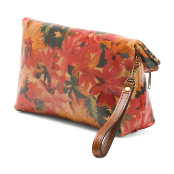 PATRICIA NASH Leather Valerie Fold Over Wristlet - Spring Multi - NIP (SEALED) - Picture 4 of 5